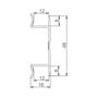 Kép 4/4 - Lábazat előlap SCILM csatlakozó flexi 120mm Csiszolt acél / INOX