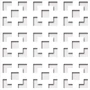 Imagine 1/2 - Perforált lemez Laccato-Hdf Damasco perforációval Krono 101 Fehér 1400x510x3mm