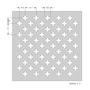 Kép 2/2 - Perforált lemez Laccato-Hdf Fiore perforációval 344 Cseresznye 1400x510x3mm Krono-1