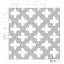 Kép 2/2 - Perforált lemez Laccato-Hdf Gotico perforációval Krono 881 Ezüst 1400x510x3mm-1