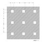 Kép 2/2 - Perforált lemez Laccato-Hdf Quadro 11-45 perforációval 101 fehér 1400x510x3mm-1