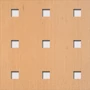 Imagine 1/2 - Perforált lemez Laccato-Hdf Quadro 11-45 perforációval 381 Bükk 1400x510x3mm