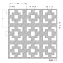 Kép 2/2 - Perforált lemez Legno furnérozott Hdf-Damasco perforációval Anegré 1520x610x4mm-1