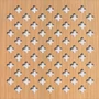 Kép 1/2 - Perforált lemez Legno furnérozott Hdf-Fiore perforációval Cseresznye 1520x610x4mm