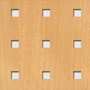 Imagine 1/2 - Perforált lemez Legno furnérozott Hdf-Quadro 11-45 perforációval Anegré 1520x610x4mm