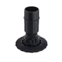 Kép 1/2 - Szekrényláb AXILO műanyag fekete 125mm (115-145 mm)