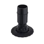 Kép 1/2 - Szekrényláb AXILO műanyag fekete 150mm (140-170 mm)