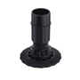 Kép 1/2 - Szekrényláb AXILO műanyag fekete   80mm (70-100 mm) Teherb.: 130 kg