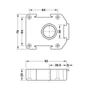 Imagine 2/2 - Picior de dulap AXILO plastic felfogató talp 92x79x25mm cu șurub