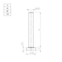Kép 2/2 - Szintezőláb AS001/AS002/AS003 szintezőláb csavar 100mm M10-1