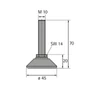 Kép 2/2 - Szintezőláb csavar M10x50mm Teherbírás: 500kg-1