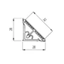 Kép 2/2 - Munkalap vízzáró profil 4828 QZ (453 QZ) Marble Carrara 4