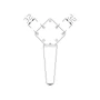 Imagine 3/3 - Asztalláb MILADESIGN Ferde Fekete ET N42026 420mm -03