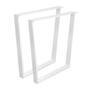 Kép 2/5 - Asztalláb Fordított Trapéz 710x780mm Fehér Strong-02