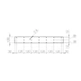 Kép 5/5 - Asztalláb Fordított Trapéz 710x780mm Fehér Strong-05