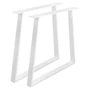 Imagine 2/5 - Asztalláb Trapéz 710x780mm Fehér Strong -02