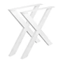 Kép 2/5 - Asztalláb X-alakú 710x780mm Fehér Strong-02