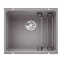 Kép 1/5 - Blanco Etagon 500-U Alumetál mosogató 1med sínnel 500x400mm exc. nélkül 522229