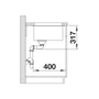 Kép 8/8 - Blanco Etagon 500-U Antracit mosogató 1med sínnel 500x400mm exc. nélkül 522227-08