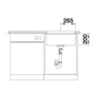 Kép 4/5 - Blanco Etagon 500-U Kávé mosogató 1med sínnel 500x400mm exc. nélkül 522236-04