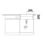 Kép 5/6 - Blanco Etagon 6 PD Antracit Silgránit mosogató tart., exc.nélkül 600x510mm 524539-05