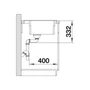Kép 6/6 - Blanco Etagon 6 PD Antracit Silgránit mosogató tart., exc.nélkül 600x510mm 524539-06