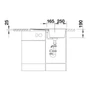 Kép 4/5 - Blanco Metra 45S Beton style 1med+cs. Silgránit mosogató 3 1/2-04