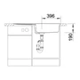 Kép 4/5 - Blanco Metra XL 6S Fehér 1med+csepp. Silgránit mosogató 1000x500mm exct.nélk. 515136-04