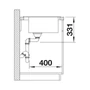 Kép 5/5 - Blanco Pleon 5 PD Fehér 1med. 515x510mm silg.mosogató exct.nélk. 521672-05