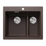 Imagine 1/5 - Blanco Pleon 6 Split Kávé 615x510mm silg.mosogató exct.nélk. 521698