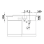 Imagine 4/5 - Blanco Sona 6S Antracit silgránit PD excenter nelkul-04