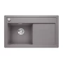 Imagine 1/6 - Blanco Zenar 45S Alumetál 860x510/190mm 1med+csep. Silgránit mosogató balos fa tart. exc. 523842