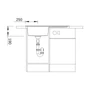 Kép 5/6 - Blanco Zenar 45S Tartufo 860x510/190mm 1med+csep. Silgránit mosogató balos fa tart. exc. 523848-05
