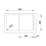 Imagine 4/6 - Blanco Zenar 45S Alumetál 860x510/190mm 1med+csep. Silgránit mosogató jobbos fa tart. exc. 523749-04