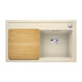 Imagine 2/6 - Blanco Zenar 45S Jázmin 860x510/190mm 1med+csep. Silgránit mosogató jobbos fa tart. exc. 523752-02