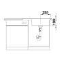 Kép 5/6 - Blanco Zenar XL 6S Compact Alumetál 780x510/190mm 3 1/2 silg.exc.jobbos fa tartozékkal-05