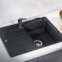 Imagine 2/6 - Blanco Zia 45S Compact Antracit 1m+cs. Silgránit mosogató 680x500mm ext.nélk. 524721-02