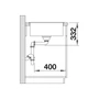 Imagine 5/5 - Blanco Zia 5S Antracit 1m+cs. Silgránit mosogató 860x500mm ext.nélk.520511-05