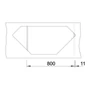 Kép 3/5 - Blanco Zia 9E Antracit 1mély+cs. sarok Silgránit mosogató 930x510mm exc. nélk 514764-03