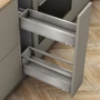 Imagine 1/2 - Blum MERIVOBOX Space Twin BM fiókszett E magasságú Korlát magasítással 500mm Szürke