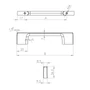 Kép 2/2 - Bútorfogantyú NAKANA Csiszolt nikkel 160mm-02