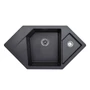 Imagine 1/2 - Diamond XGranit Fekete mosogató 960x510/200/45mm 190590-01