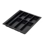Kép 1/2 - Evőeszköztartó Classico Kristall softTouch  50 (422x474 mm) fekete-01