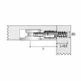 Imagine 3/4 - Excenter szár famenetes TE28 39mm 28/11mm horganyzott -03