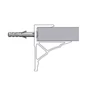 Kép 4/4 - Fali elegáns polctartó sín alumínium 1800 mm-04