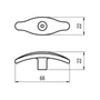 Imagine 2/2 - Fogantyú RF 1889-67 Antik bronz-min 22x67-02