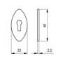 Kép 3/3 - Fogantyú RF 969-46 kulcscím 33 Antikolt-03