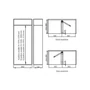 Kép 2/3 - Gardrób cipőtartó forgatható Home Box SZETT - 705x1913mm - Rajz