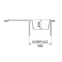 Imagine 3/3 - GRAWA PT3-8610T SÖTÉT HOMOK gránit mosogató 860x500mm-03