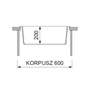Imagine 3/3 - GRAWA PT5-5610T SÖTÉT HOMOK gránit mosogató 560x500mm-03